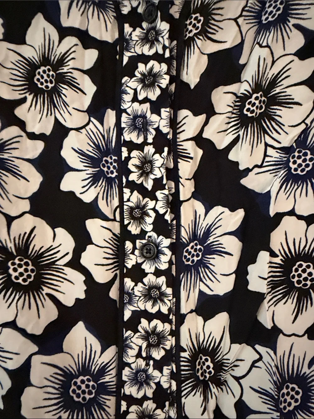 kate spade Blue and White Floral V-Neck Sleeveless Camisole